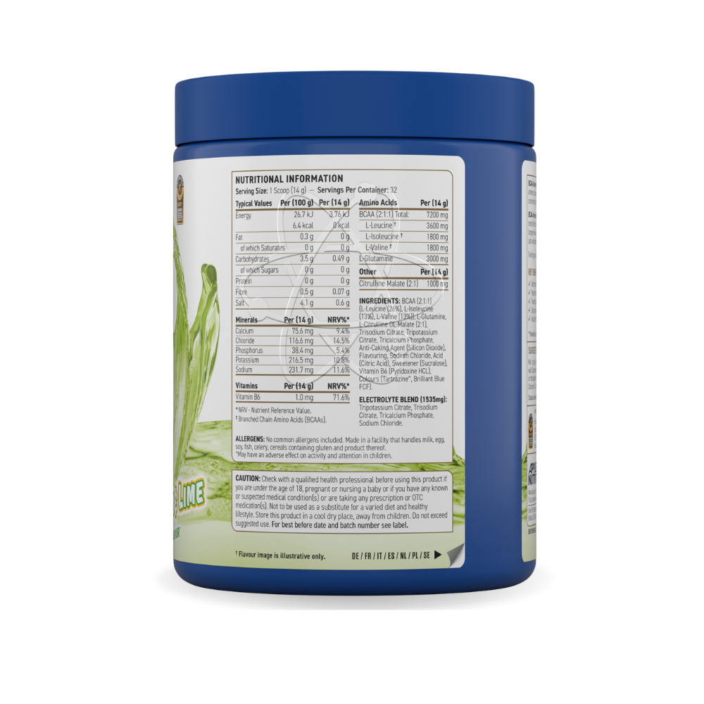 BCAA Amino-Hydrate – Applied Nutrition (450 g - 32 dosi)