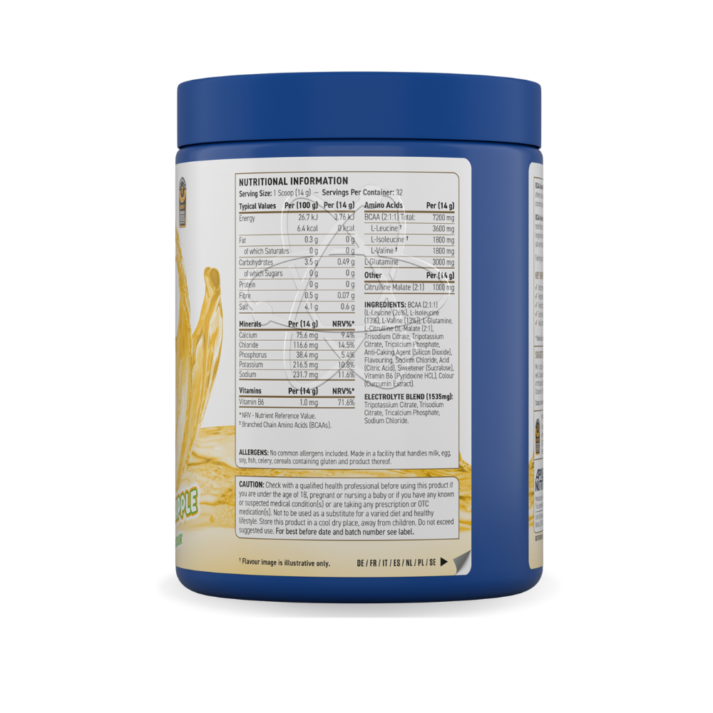 BCAA Amino-Hydrate – Applied Nutrition (450 g - 32 dosi)