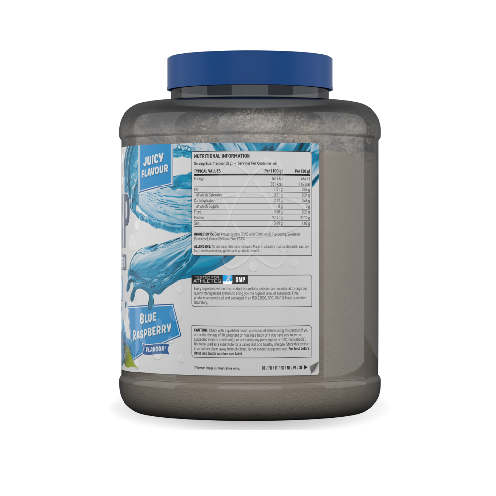 Isolat de protéines de bœuf Manzo Beef-XP Applied Nutrition (1,8 kg – 72 porz)