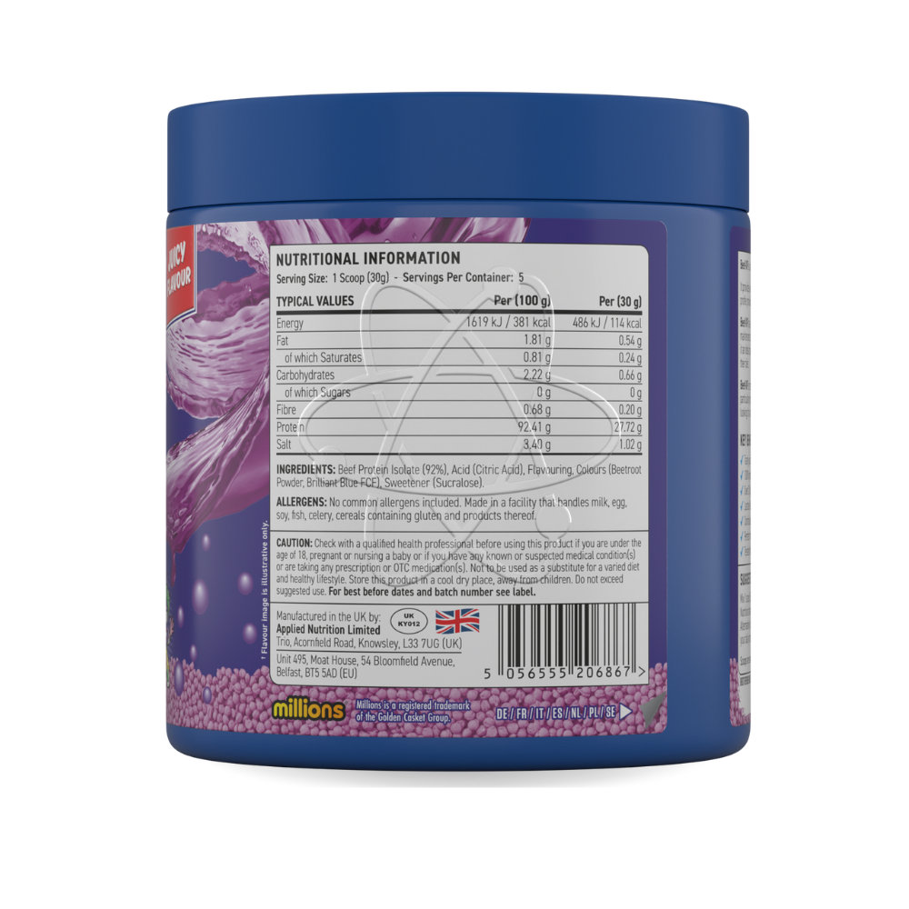 Proteine Isolate del Manzo Beef-XP Applied Nutrition (150 g – 5 porz)