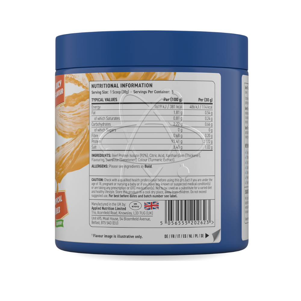 Proteine Isolate del Manzo Beef-XP Applied Nutrition (150 g – 5 porz)