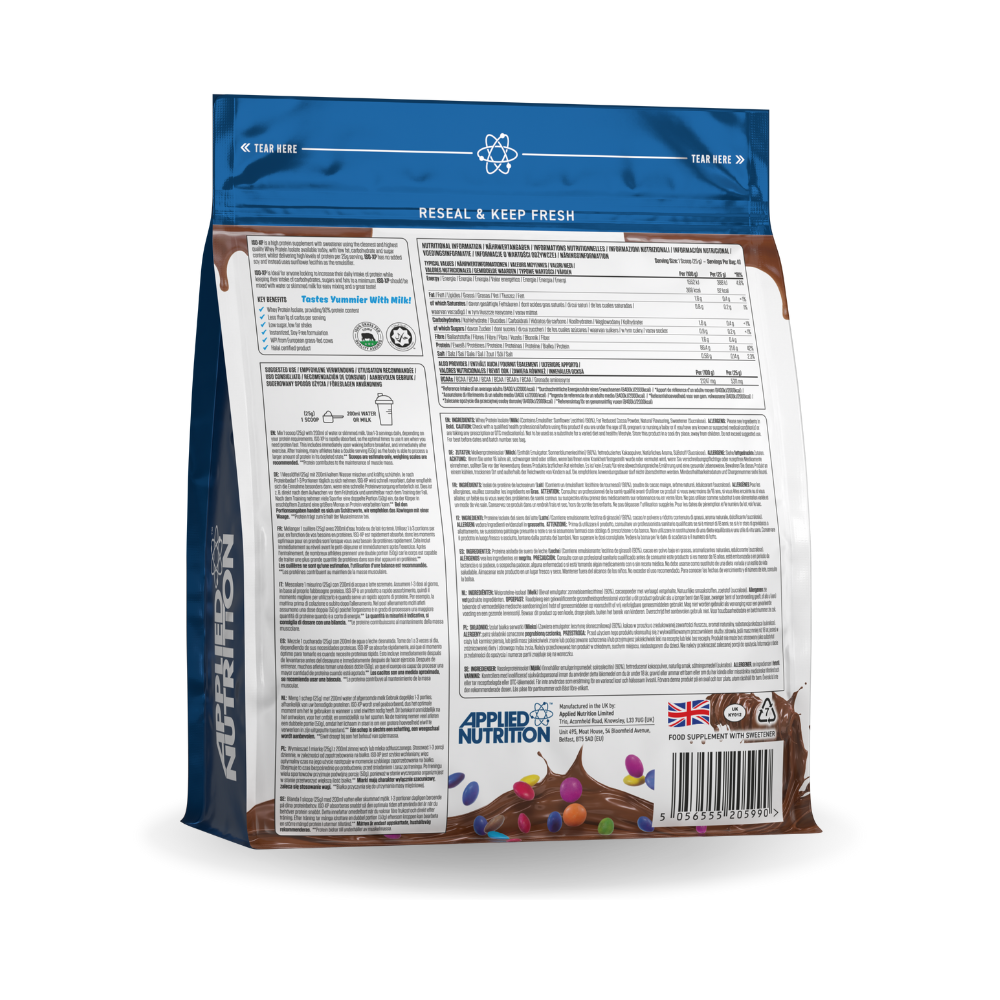 Proteine del Siero del Latte Isolate ISO-XP – Applied Nutrition (1 kg – 40 porz) EXP 28.02.26