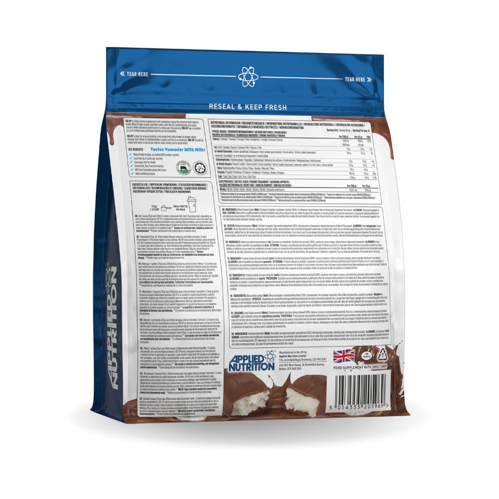 Proteine del Siero del Latte Isolate – ISO-XP 1 kg (40 porz.) | Applied Nutrition