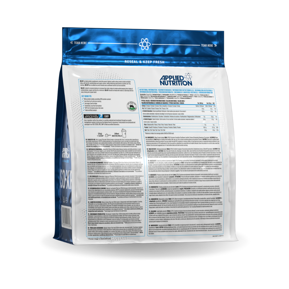 Proteine del Siero del Latte Isolate – ISO-XP 1 kg (40 porz.) | Applied Nutrition
