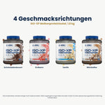 ISO-XP Whey Protein Isolate Applied Nutrition 1.8 kg, 5 flavours lineup in German