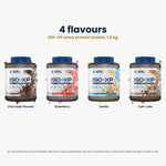 ISO-XP Whey Protein Isolate Applied Nutrition 1.8 kg, 5 flavours lineup in English