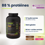 Whey Protein Isolate 90 PRO +Watt 2 kg, 88% Protein pro 100 g, französische Version
