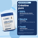 Creatine Monohydrate Applied Nutrition 500 g, key facts (French)