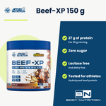 Beef-XP Applied Nutrition 150 g, wichtigste Vorteile auf Englisch