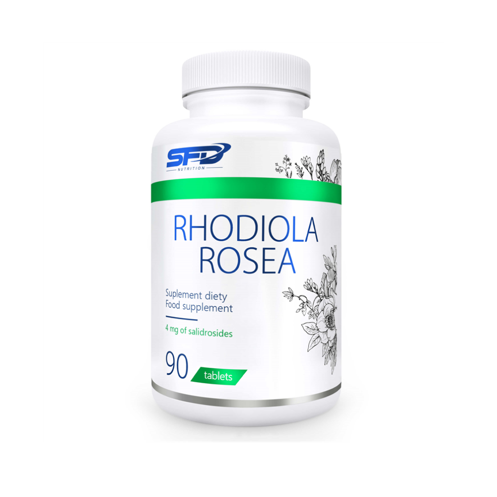 Rhodiola Rosea SFD Nutrition (90 cpr. – 90 porz.), vista frontale