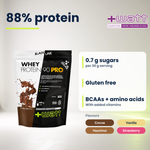 Whey Protein Isolate 90 PRO +Watt 400 g, 88% Protein pro 100 g, englische Version