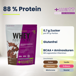 Whey Protein Isolate 90 +Watt 750 g, 88% Protein pro 100 g, deutsche Version