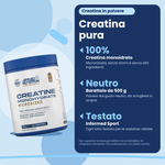 Creatine Monohydrate Applied Nutrition 500 g, key facts (Italian)