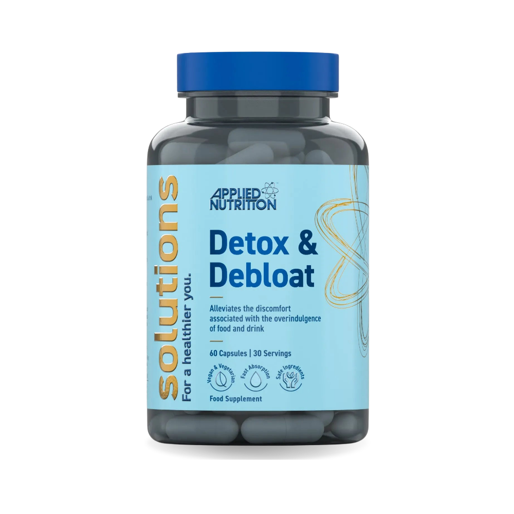 Detox & Debloat Applied Nutrition 60 capsules jar