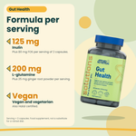 Gut Health Applied Nutrition 60 capsules jar with formula per serving