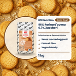 BPR Nutrition Instant Oatmeal Flour Cookie Dough 1 kg: 96% Hafermehl, ohne Zuckerzusatz, Ballaststoffquelle, vegan friendly (IT)