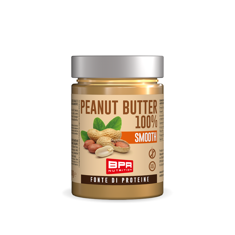 Burro d'Arachidi 100% Smooth BPR Nutrition (300 g)