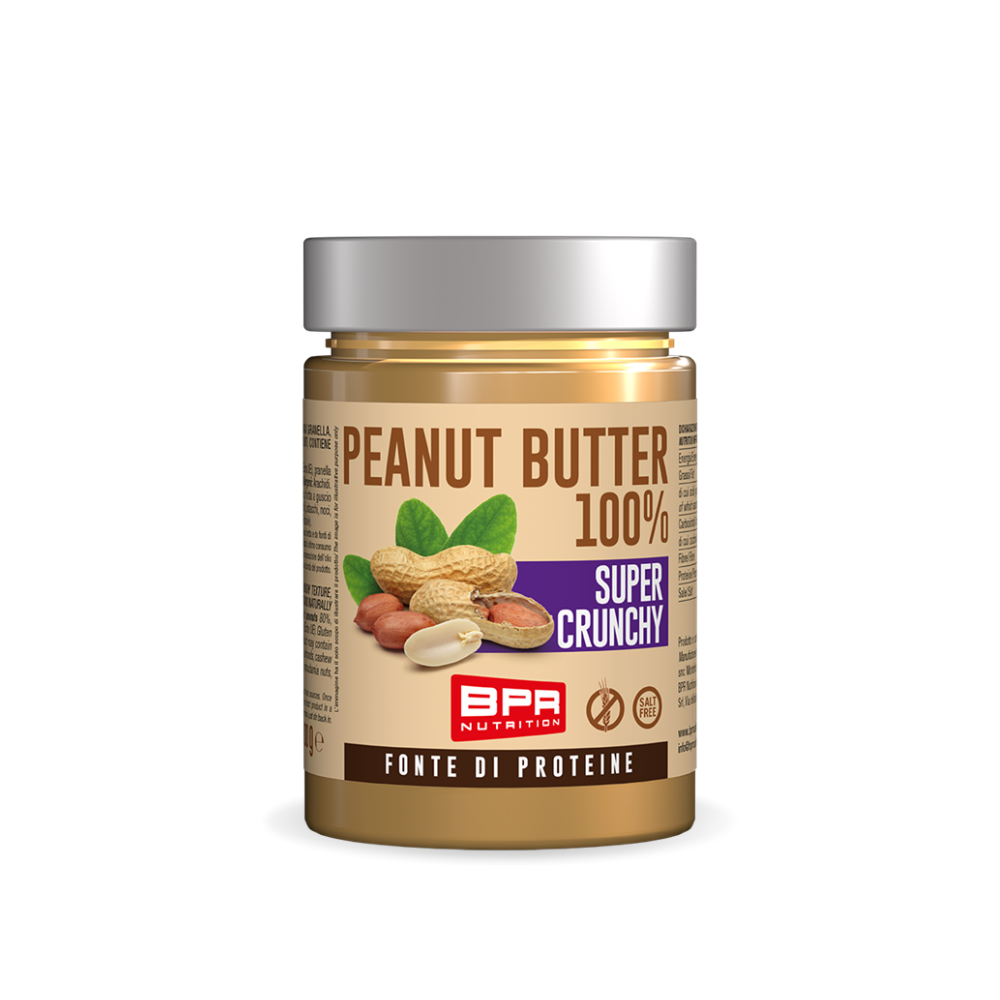Erdnussbutter 100% Super Crunchy BPR Nutrition (300 g)