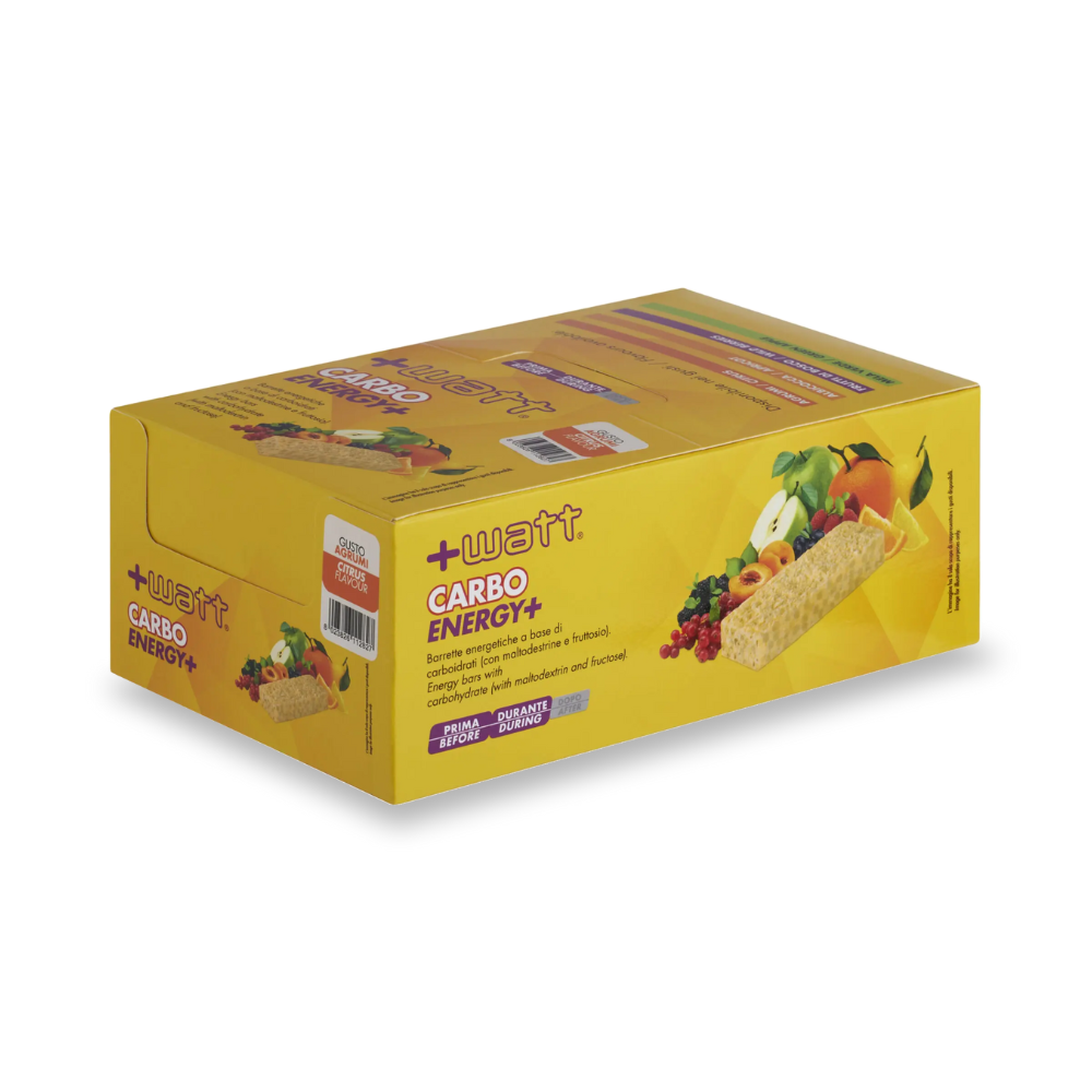 Barre énergétique Energy Bar Carbo Energy+ +Watt (Boîte 20 x 40 g)