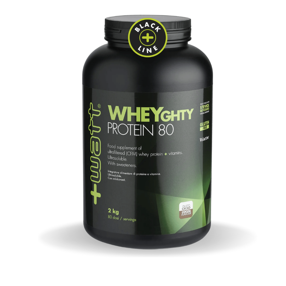 WHEYGHTY PROTEIN 80 protein powder (2000g) +WATT