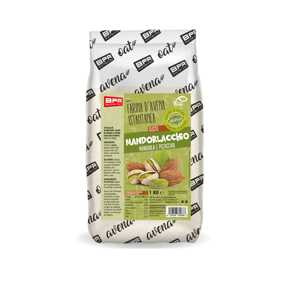 Instant Hafermehl Mandorlacchio BPR Nutrition (1 kg) EXP. 30.07.26