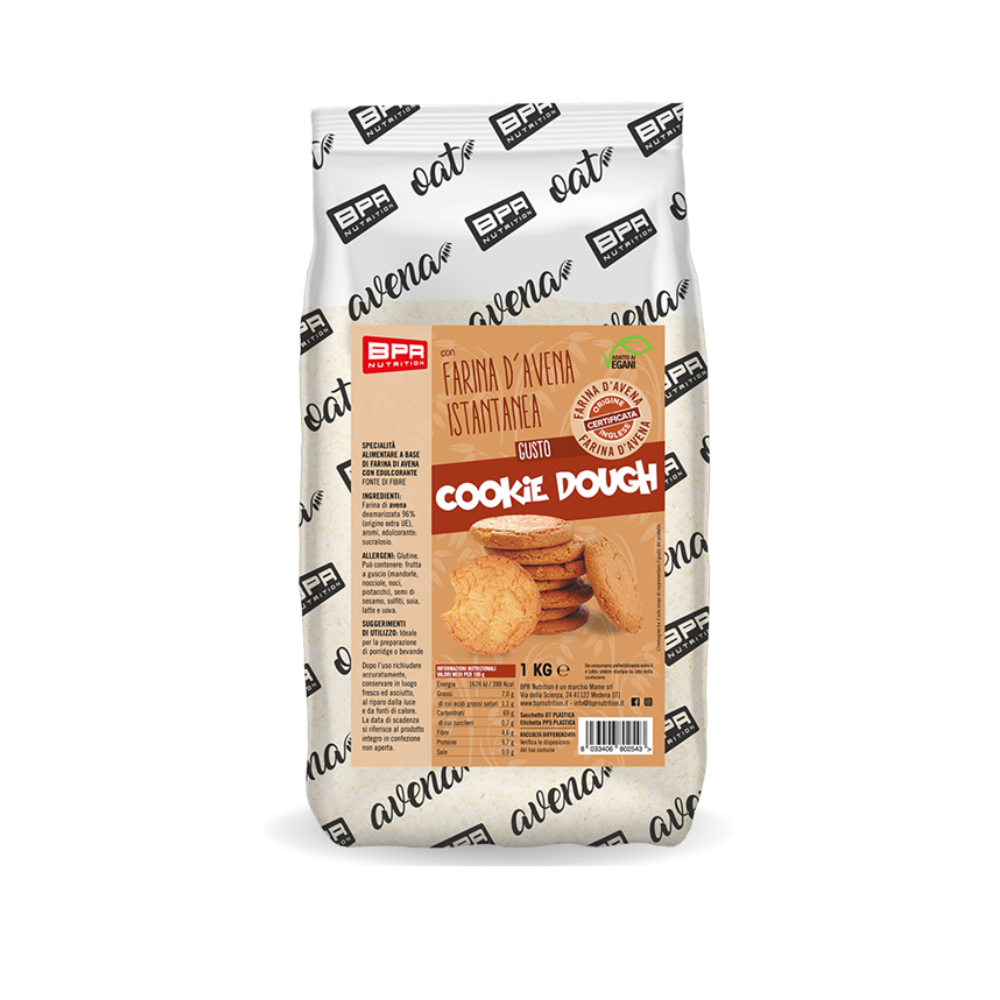 Farina d’Avena Cookie Dough BPR Nutrition (1 kg)