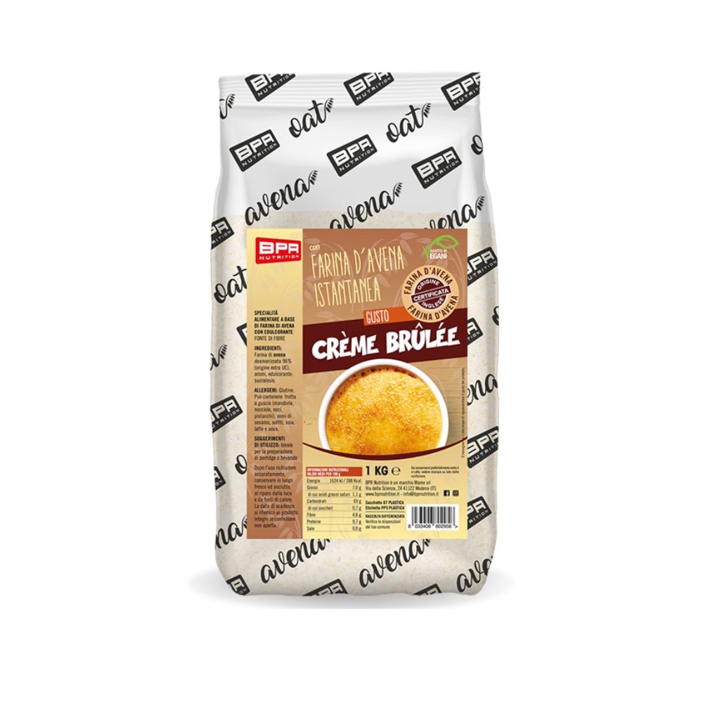 Farina d’Avena Crème Brûlée BPR Nutrition (1 kg)