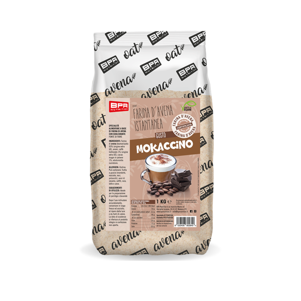 Farina d’Avena Mokaccino BPR Nutrition (1 kg)