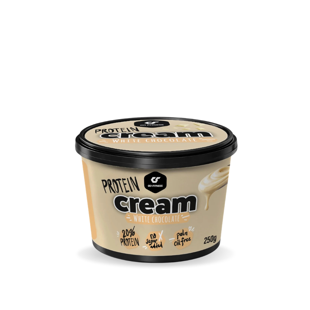 GoFitness Protein Cream White Chocolate, pot de 250 g