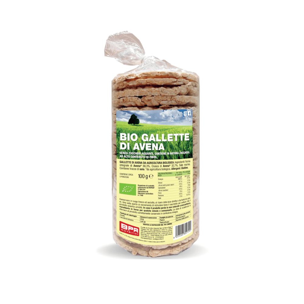 BPR NUTRITION GALLETTE D'AVENA BIO (100g)