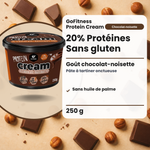 GoFitness Protein Cream Chocolat-Noisette 250 g : 20% de protéines, sans gluten, sans huile de palme, goût chocolat-noisette (FR)