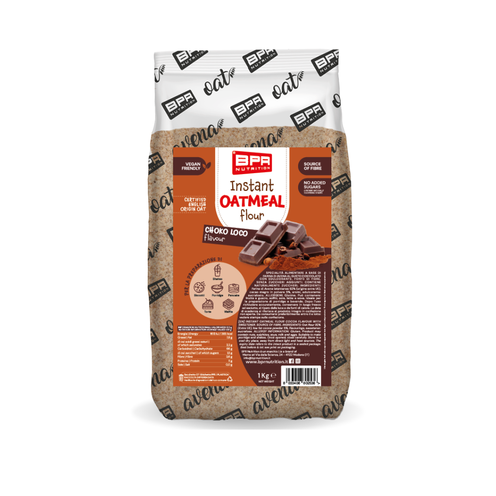 Instant Oatmeal Flour Choco Loko BPR Nutrition (1 kg)