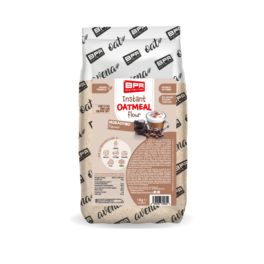 Instant Oatmeal Flour Mokaccino BPR Nutrition (1 kg)