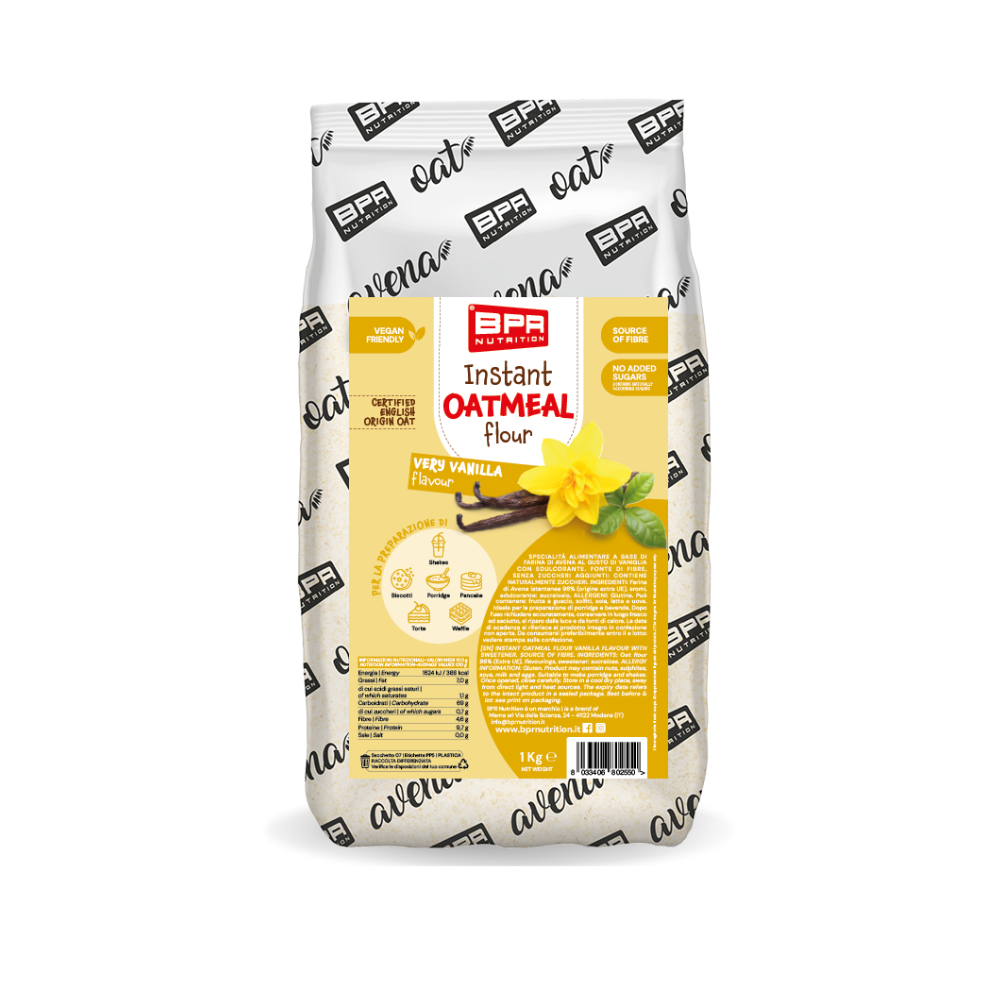 Instant Oatmeal Flour Very Vanilla BPR Nutrition (1 kg)