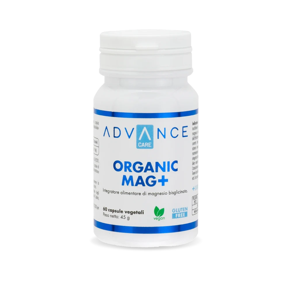 Magnesio Bisglicinato – Organic Mag+ +Watt (60 caps. – 30 porz.)