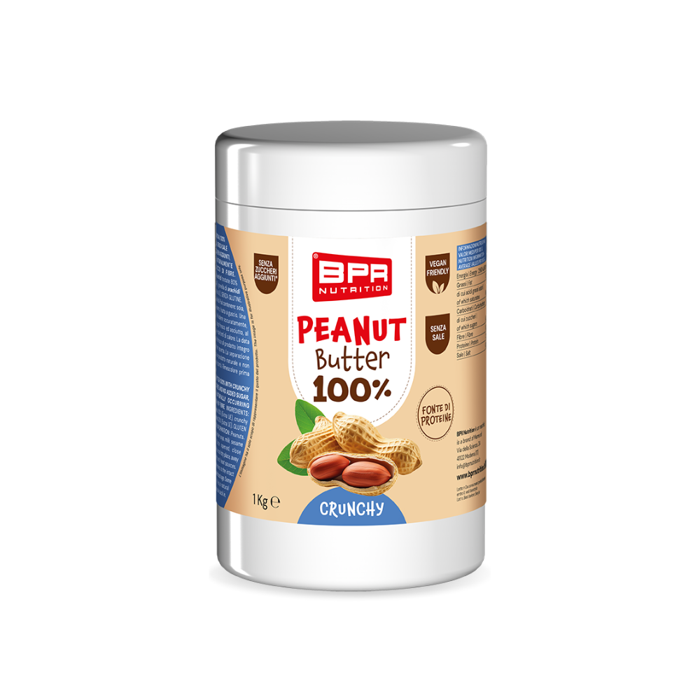 Peanut Butter 100% Crunchy BPR Nutrition (1 kg)