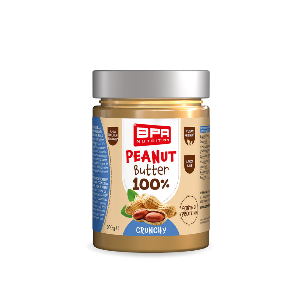 Erdnussbutter 100% Crunchy BPR Nutrition (300 g)