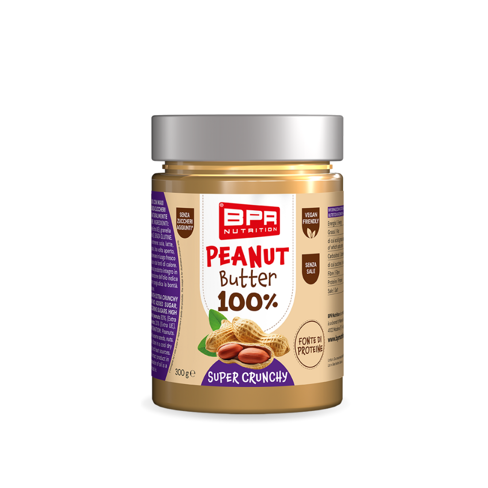 Peanut Butter 100% Super Crunchy BPR Nutrition (300 g)