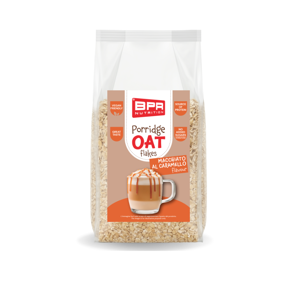 Porridge Oat Flakes Macchiato al Caramello BPR Nutrition (500 g)