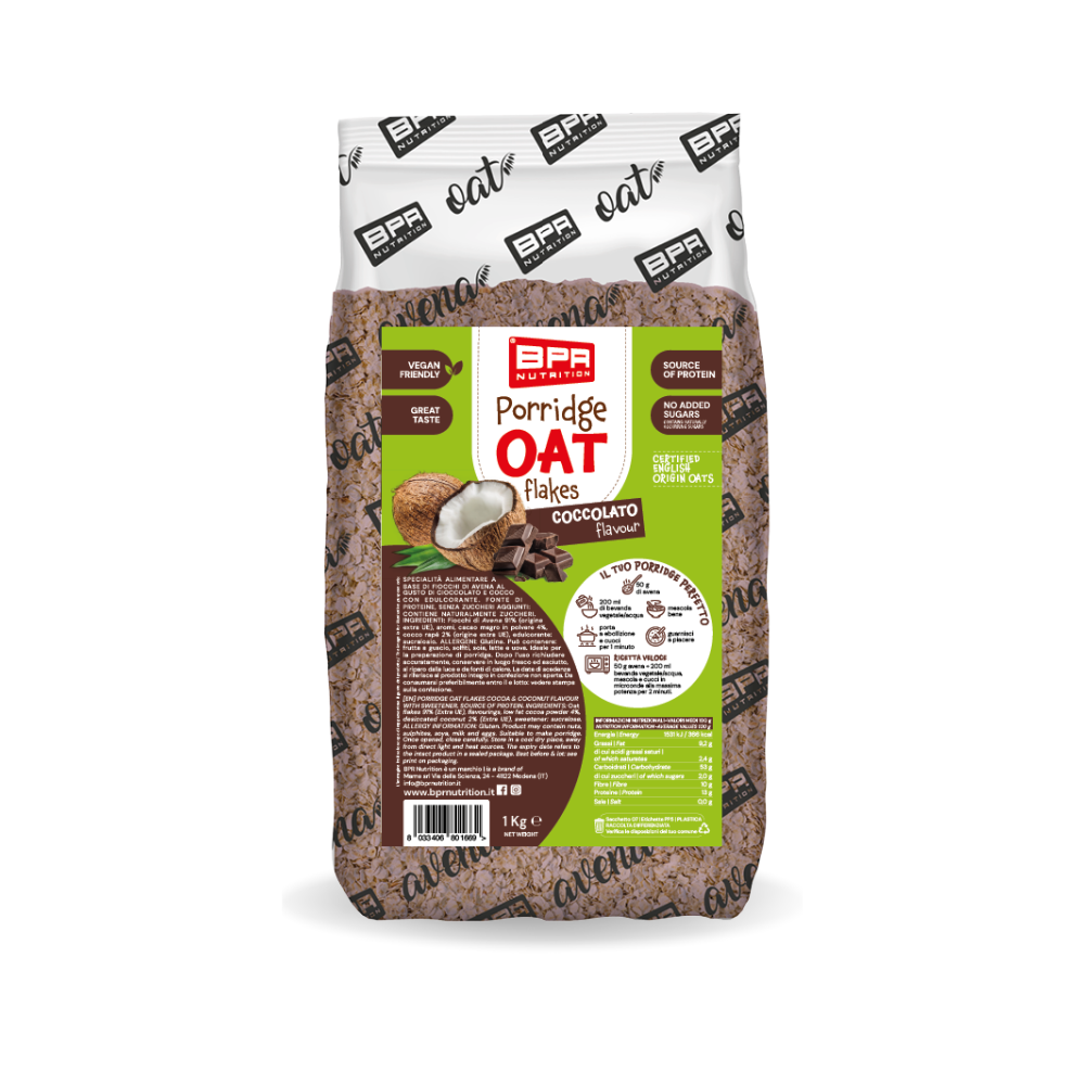 Haferflocken für Porridge Coccolato BPR Nutrition (1 kg)