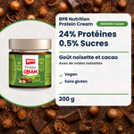 BPR Nutrition Protein Cream Vegan Nutciok 200 g: 24% Protein, 0.5% Zucker, Haselnuss-Kakao-Geschmack, vegan, glutenfrei (FR)