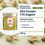BPR Nutrition Protein Cream Pistazie 200 g: 25% Protein, 1.1% Zucker, Pistaziengeschmack, glutenfrei (EN)
