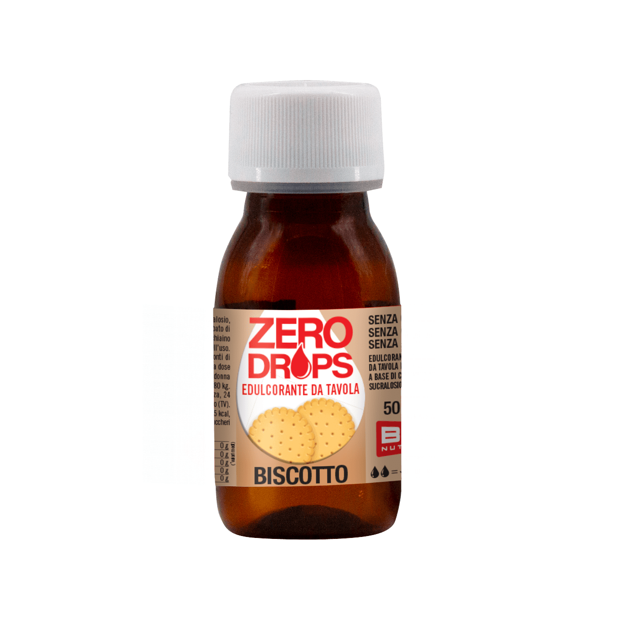 Zero Drops Edulcorante Liquido Zero Kcal 50ml gusto BISCOTTO