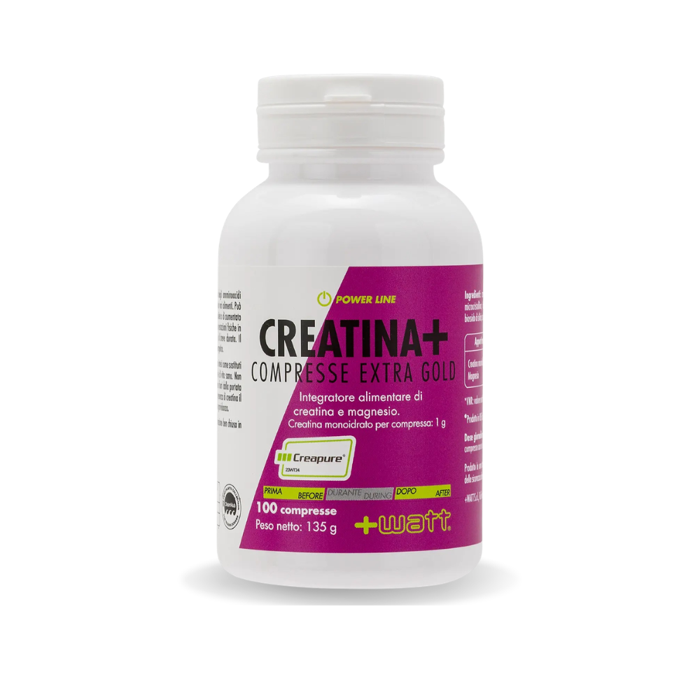 Créatine Monohydrate Creapure® +Watt Extragold (100 cpr – 33 portions)
