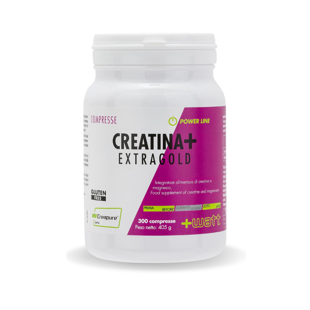 Créatine Monohydrate Creapure® +Watt Extragold (300 cpr – 100 port.)