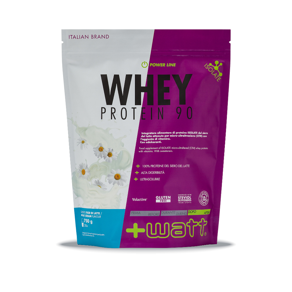 Whey Protein Isolate 90 +Watt 750 g Fior di Latte