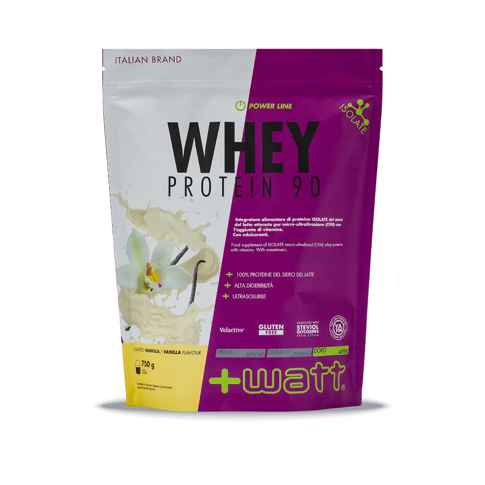 Whey Protein Isolate 90 +Watt 750 g Vanille