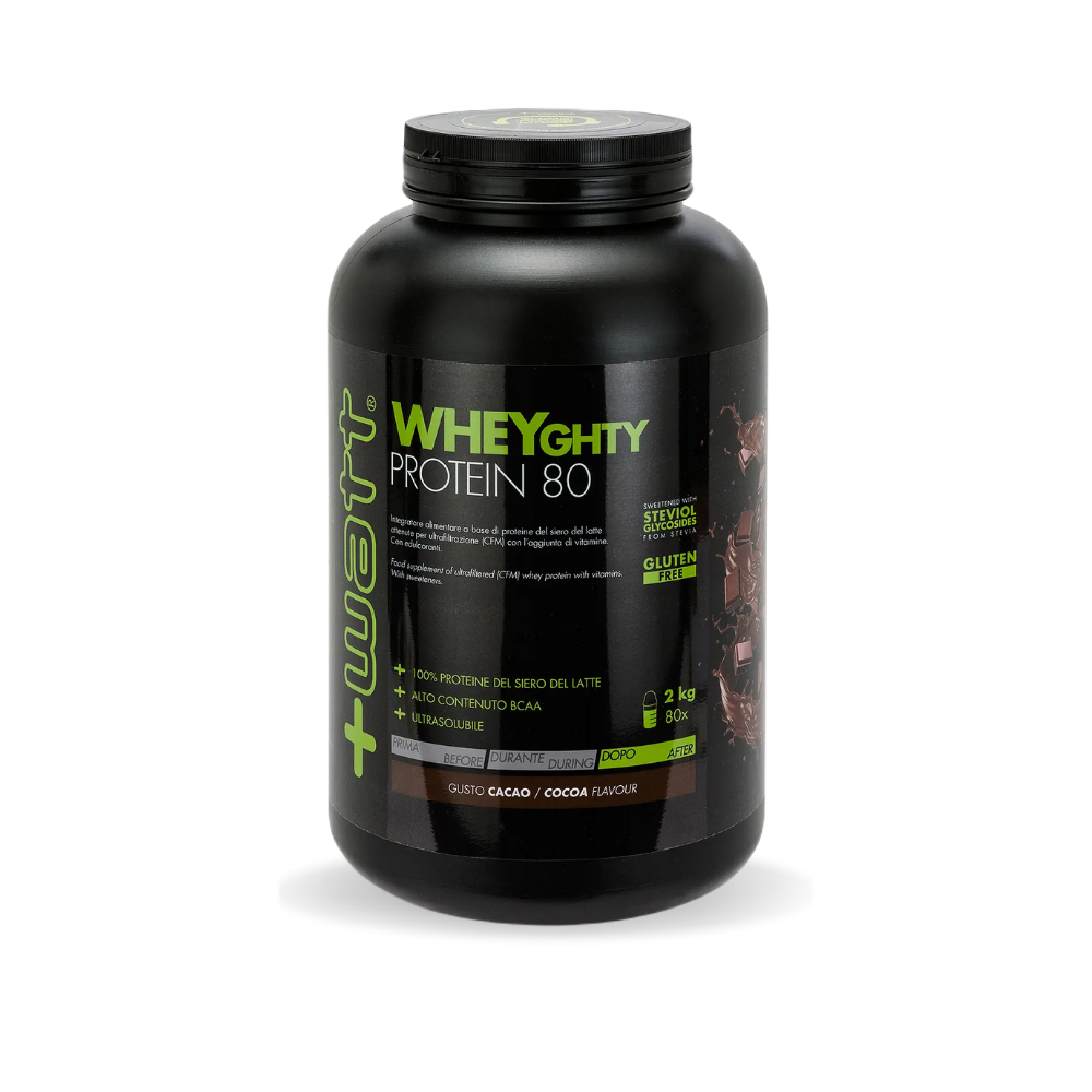 Proteine del siero del latte concentrate 80 +Watt (2 kg – 80 porz)
