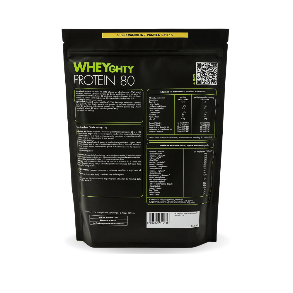 +WATT WHEYGHTY PROTEIN 80 proteine whey (750g)