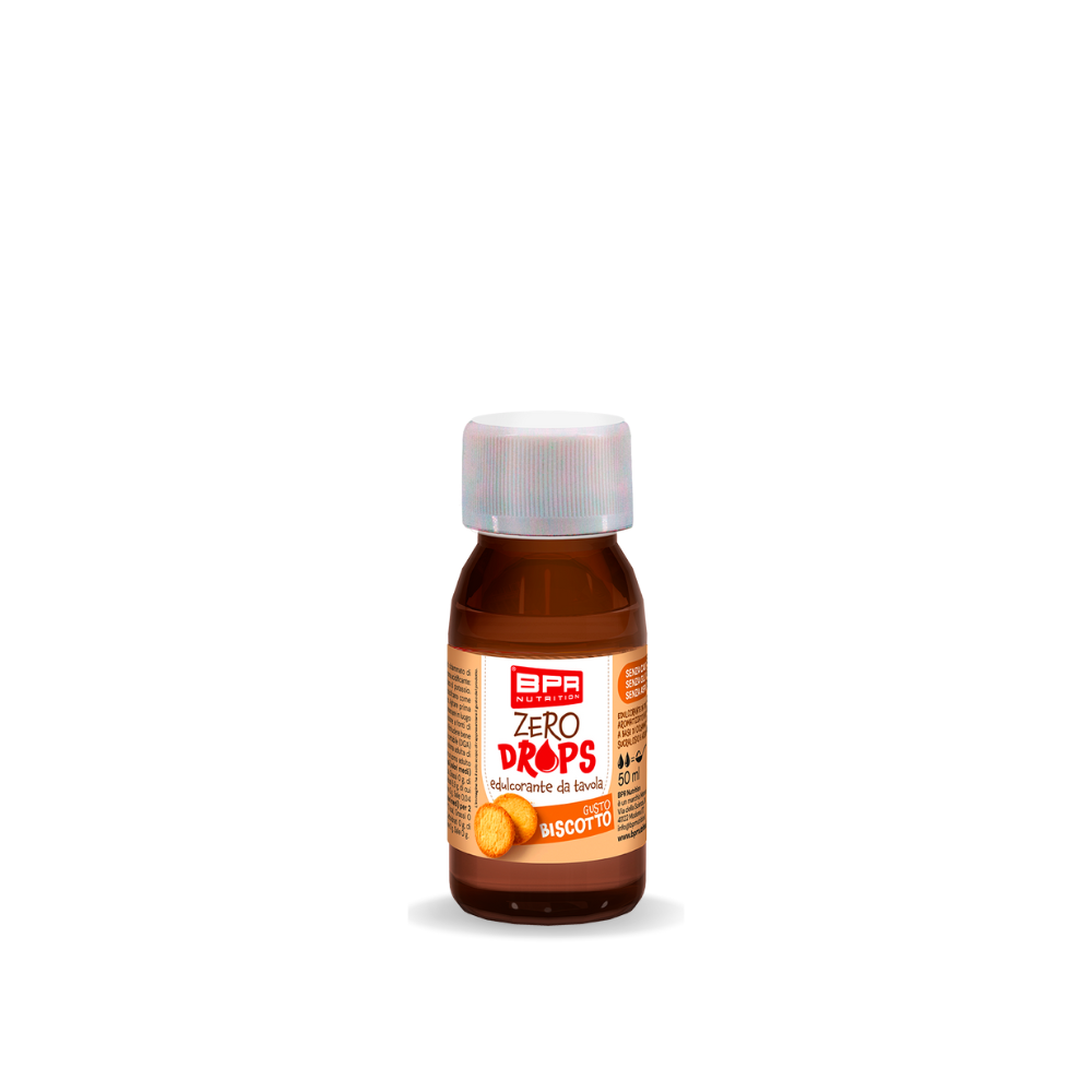Zero Drops Biscotto BPR Nutrition (50 ml), Vorderseite der Flasche